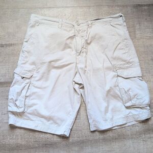 Vintage Nike Cargo Shorts Mens Y2K Size 34" Pockets Casual White